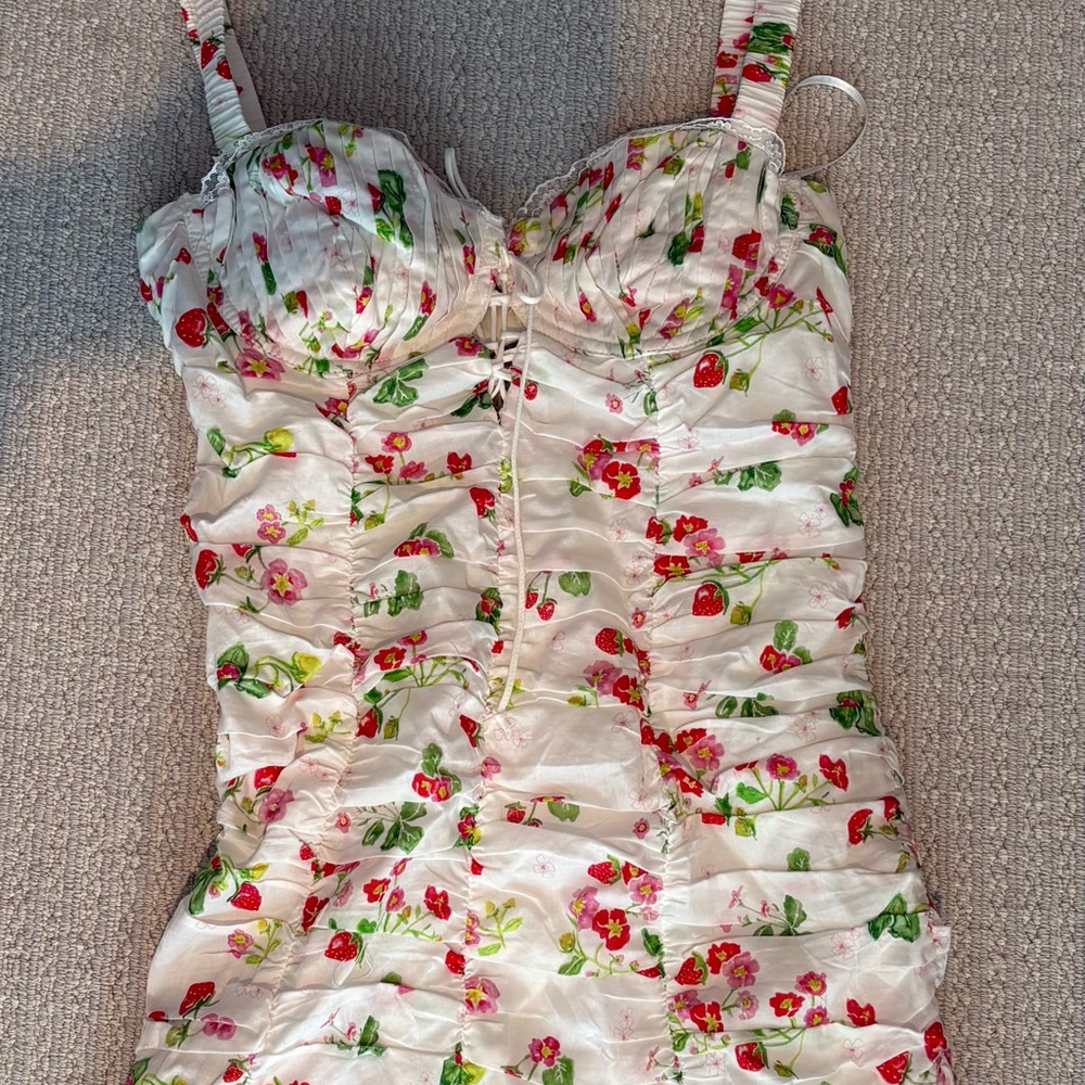 For Love And Lemons White Floral Dress